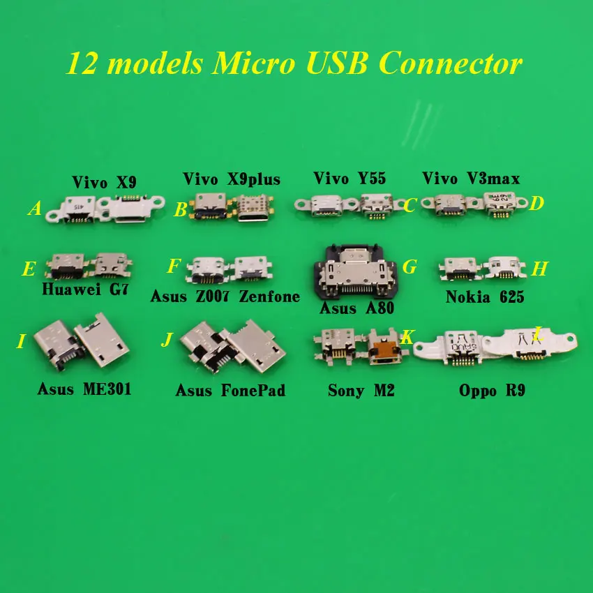 ChengHaoRan Mini Micro USB разъем для зарядки Asus Fone ME301 302 Nokia 625 Sony M2 Vivo X9 plus Oppo R9|charging socket|connector