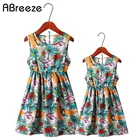 2021 новые летние Семейные костюмы, модные платья из хлопка для дочери и матери, 3T, 9T, 12T, семейная одежда, платья макси для девочек