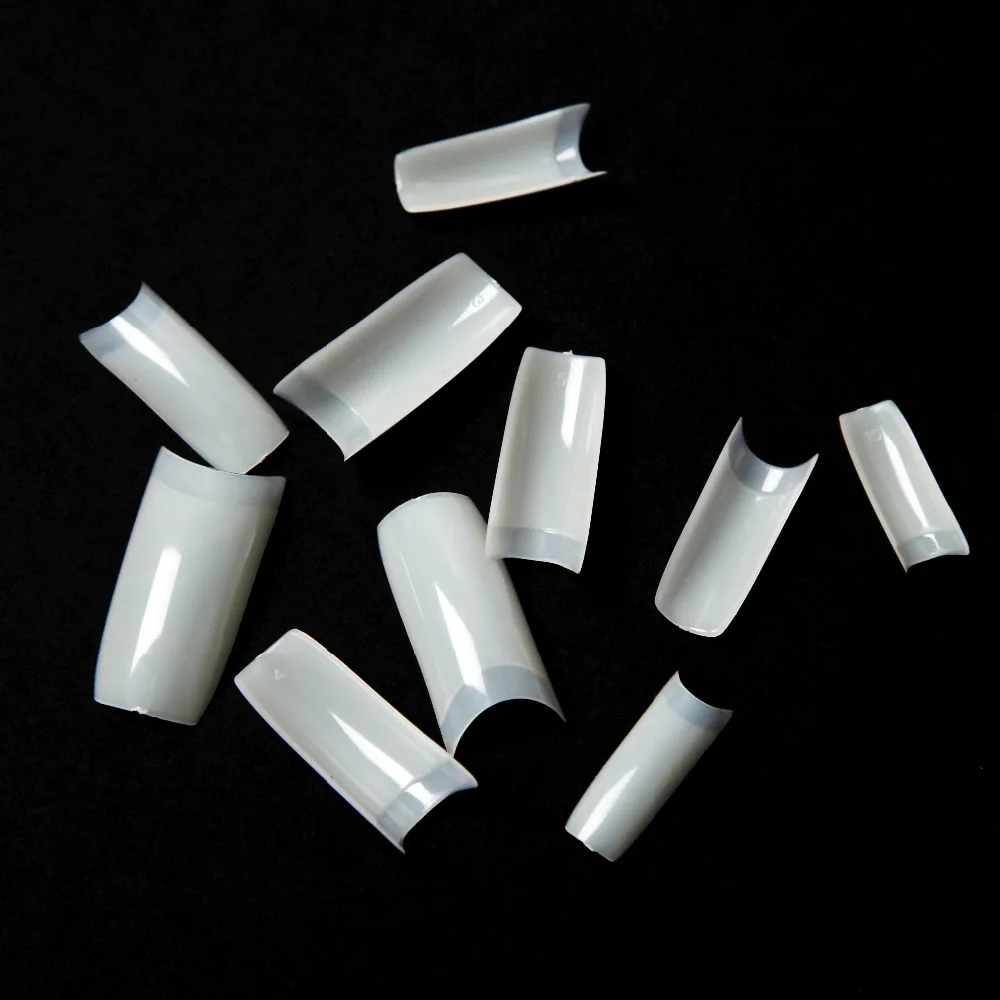 500 шт. три цвета выбор накладные ногти кончики для одной посылки Frence style нажмите на