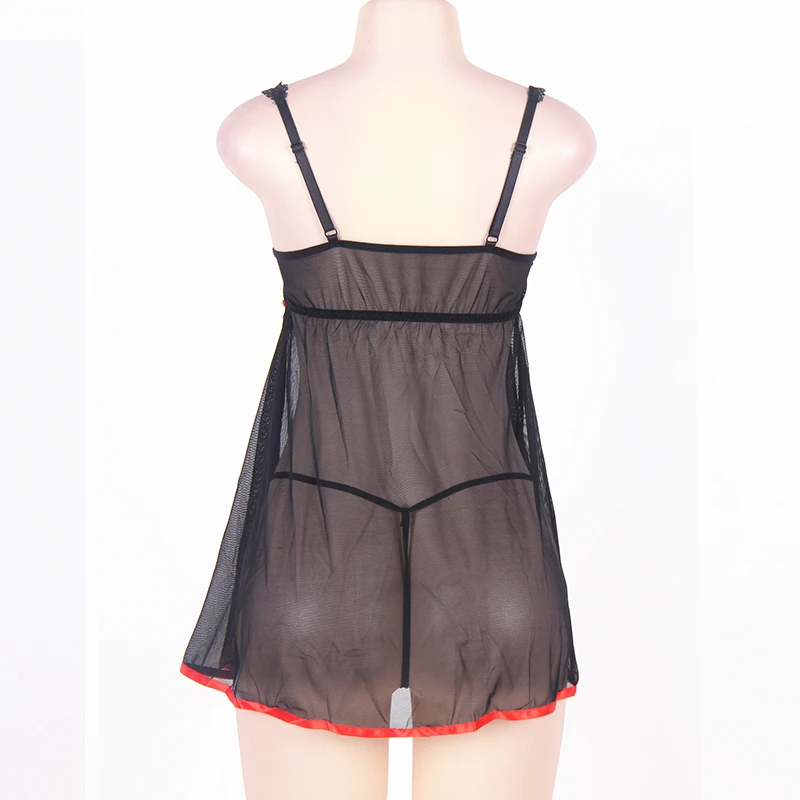 Comeonlover сексуальное прозрачное белье Babydoll платье большого размера 6XL 7XL сексуальное женское нижнее белье бюстгальтер подтяжки слинг экзотические женские пижамы RL7922