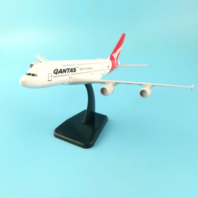 Модель самолета JASON TUTU 20 см модель Qantas аэробус A380 1:200 Литые металлические самолеты