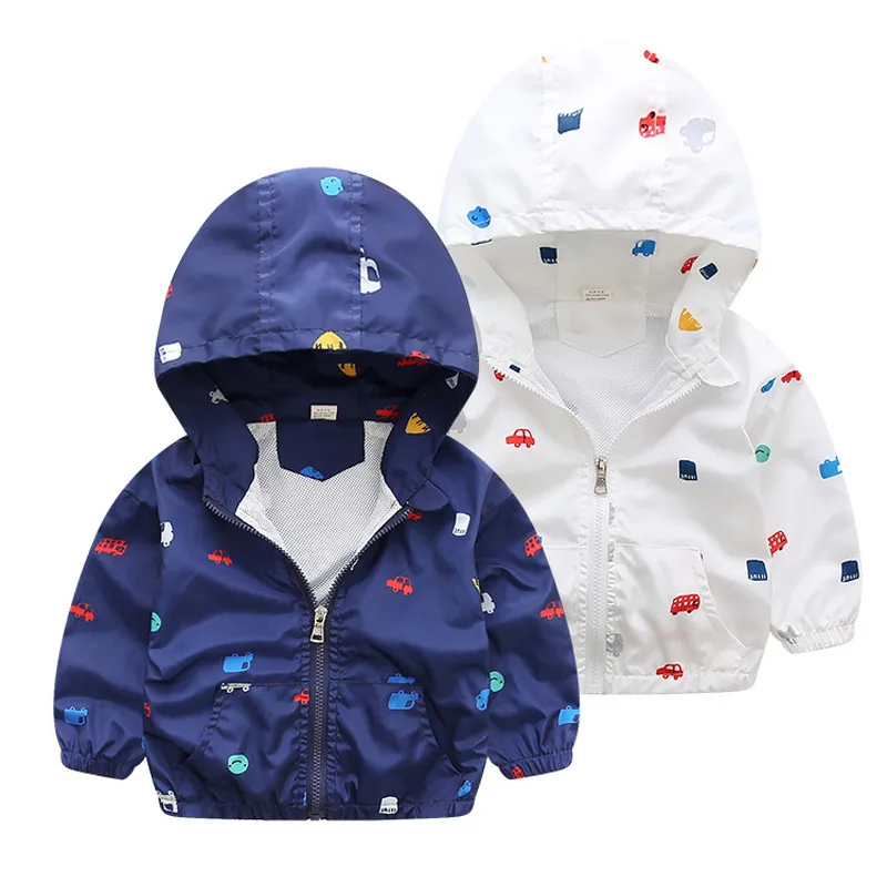 

JKP 2018 spring new boys children hooded thin clothing fashion zipper jacket men Europe and America jacket SW-23