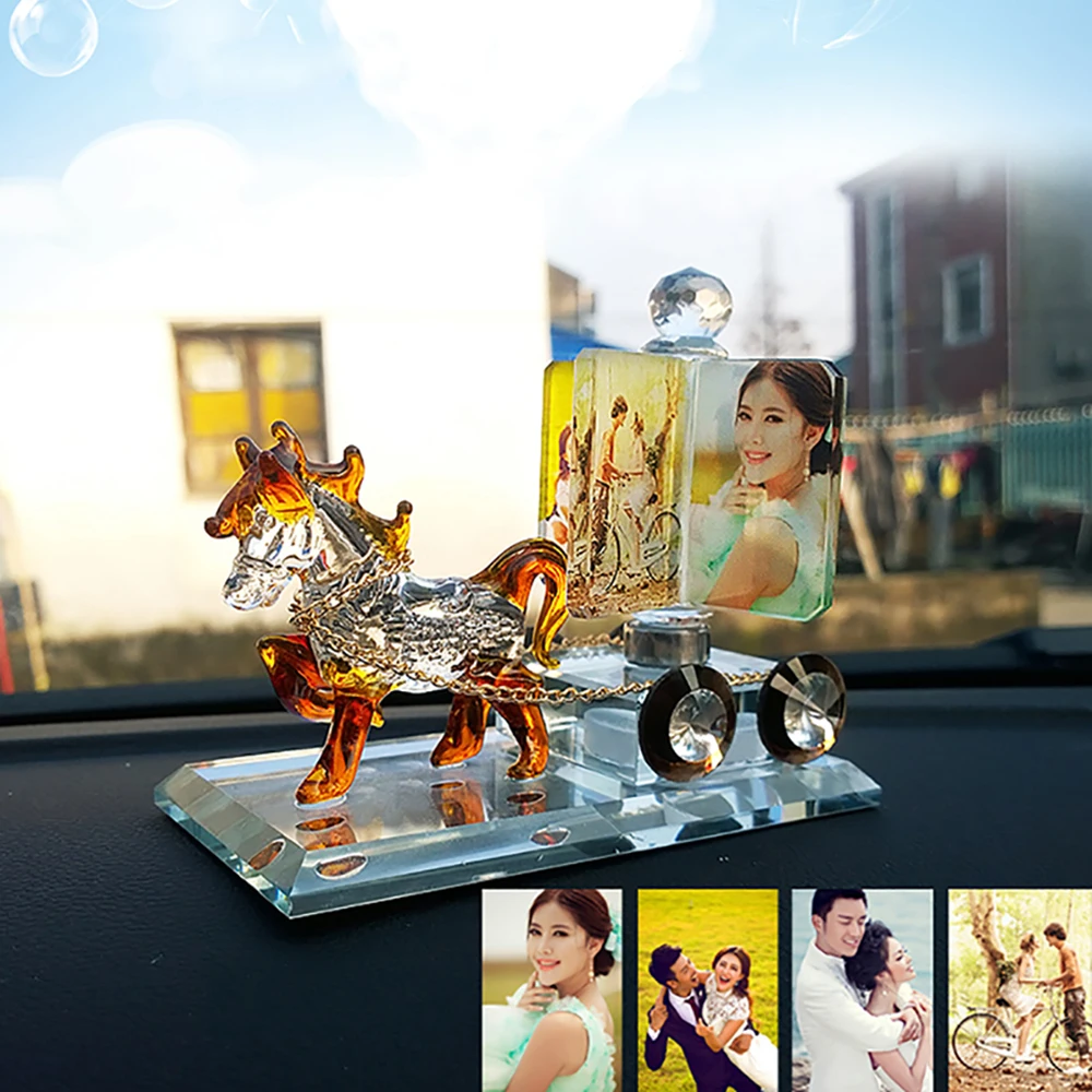 

Car Ornaments Customized Picture Whirl Windmill Perfume Container Dashboard Decoration Personalized DIY Home Decor Accessories