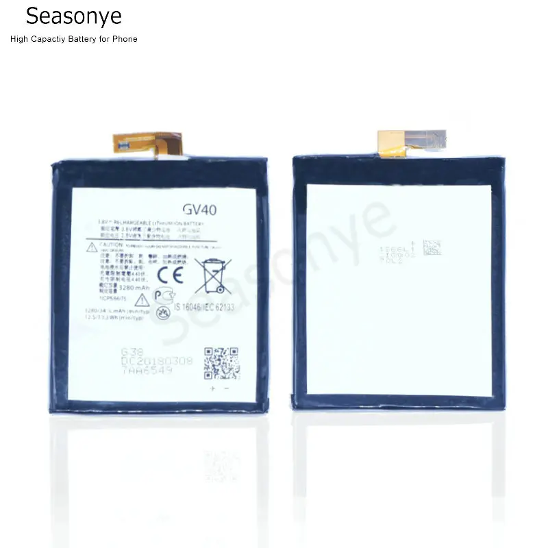 Seasonye 3280 мАч/12.5Wh GV40/ГВ 40 сменная литий-полимерный Батарея для Z XT1650-05 GV40 XT1650-02 |