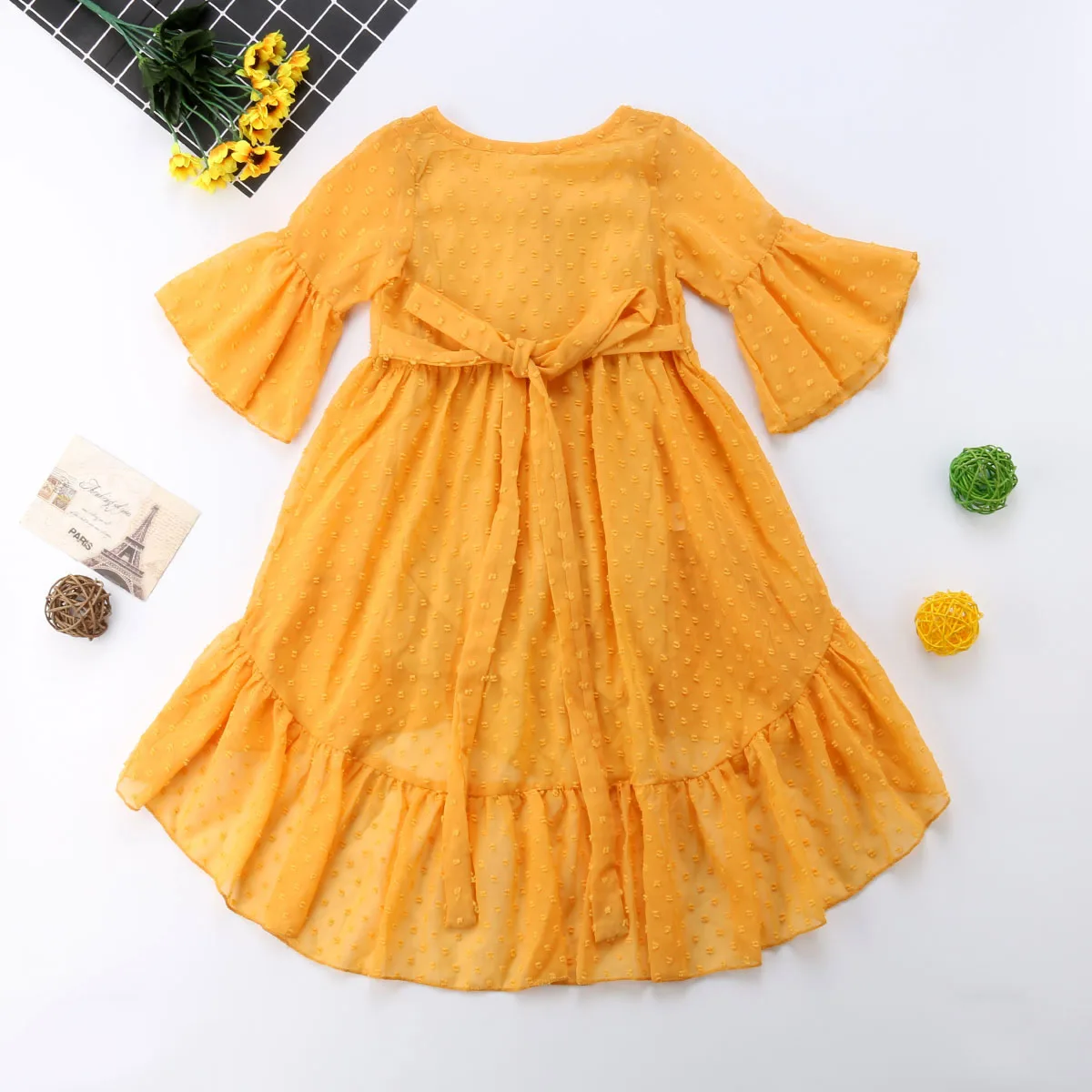 New Toddler Kids Baby Girl Boho Long Ruffle Princess Party Prom Beach Maxi Dress Size 0-5T | Детская одежда и обувь