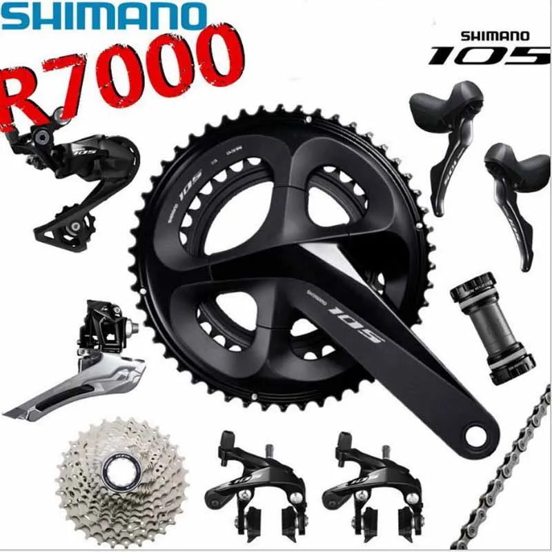 SHIMANO 105 R7000 2x11 набор дорожных рычагов для велосипеда звездочек переключатель цепи