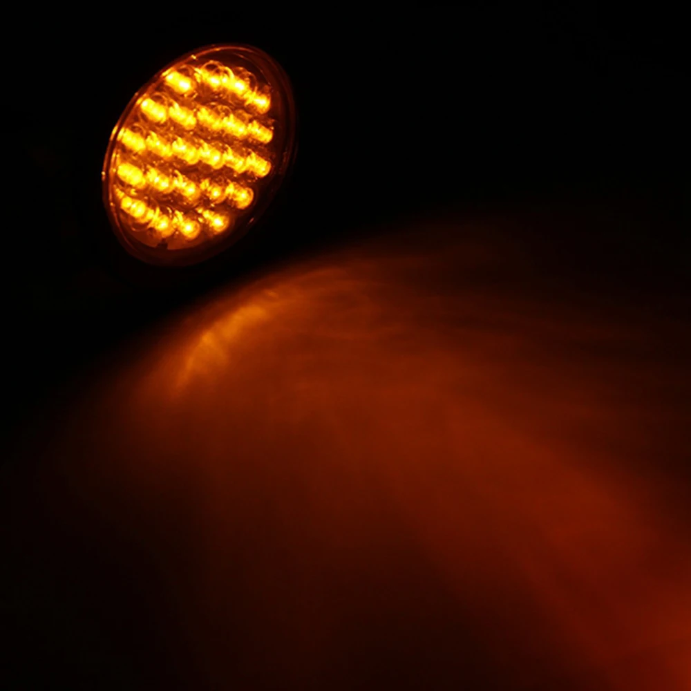 

24 LED Car Rear Tail Light Stop Brake Light Round Reverse Lamp for 12V 24V Truck Trailer Van Lorry Caravan