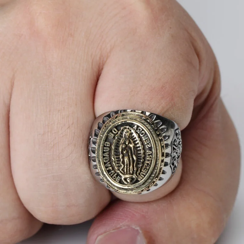 Золотые религиозные мужские ювелирные изделия оптом христианская Дева Мария