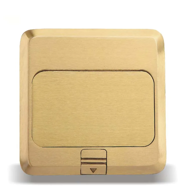

Golden Floor socket 5 hole plug copper pop-up socket