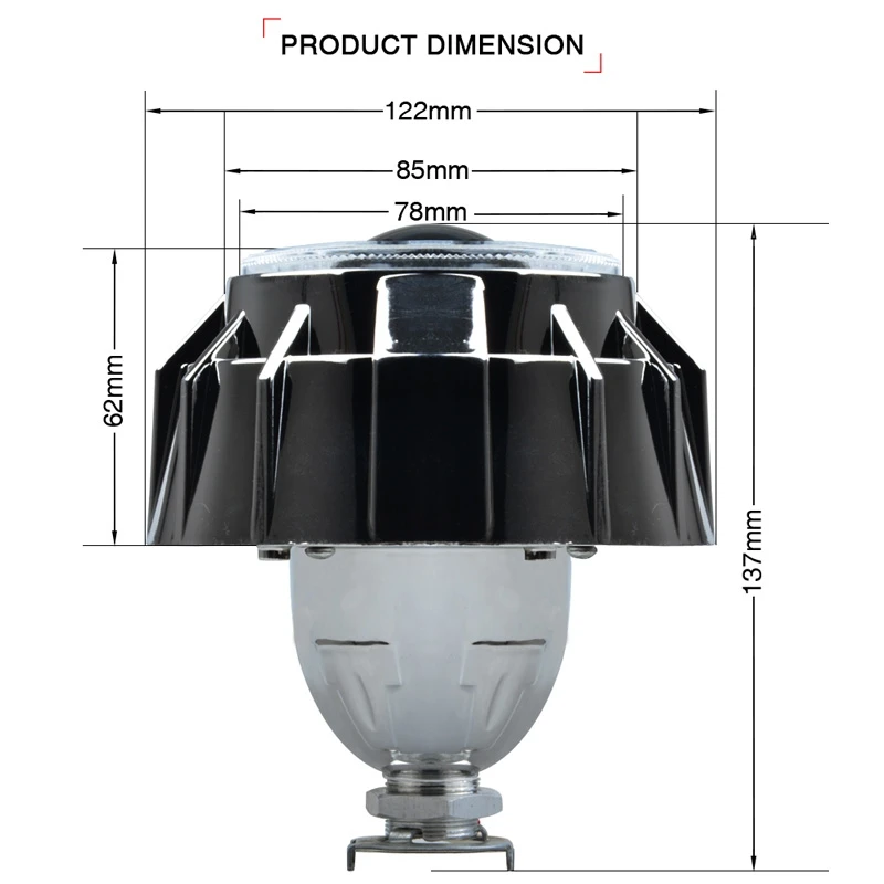 3 дюйма Квадратные HID линзы проектора Bi xenon фары с CCFL белые красные синие двойные