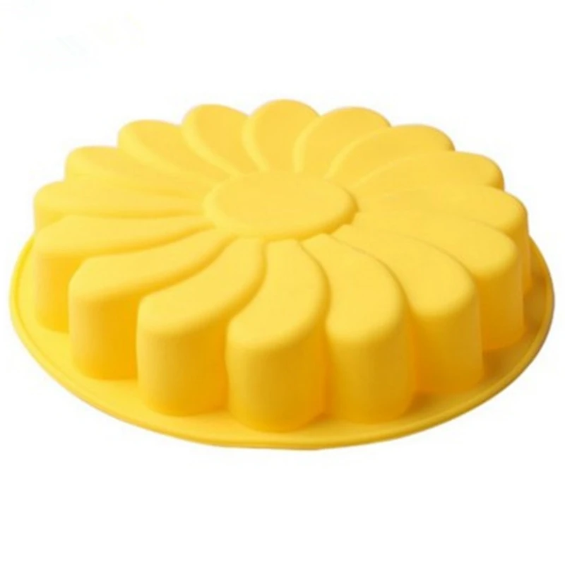 Diy 3D Fondant (сахарная) силиконовая форма для выпечки Формы Подсолнечника формы