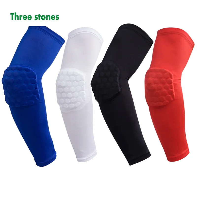 1 пара баскетбольные налокотники с шестигранной сотовой губкой компрессионная