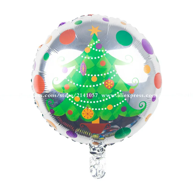 

50pcs Christmas Tree Balloons Helium Inflatable Foil Balloon Christmas Party balloons and children toy free shipping