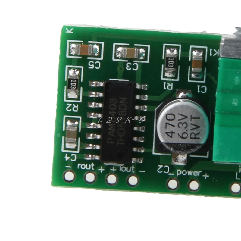 Mini PAM8403 Audio Amplifier Board 5V 2 Channel USB Power 3W Volume Control | Электроника