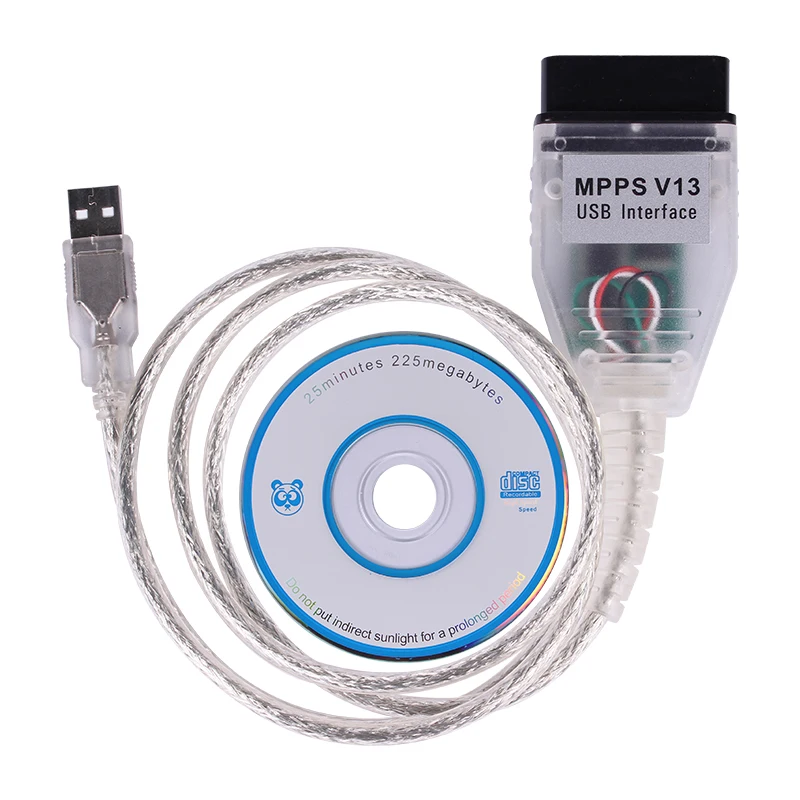 MPPS V13.02 ECU чип диагностический кабель SMPS CAN мигалка ЭБУ Тюнинг OBD2 Профессиональный