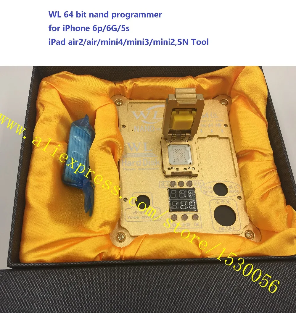 Поглащающей нагрузкой 64 бит nand программер для iPhone 6 p/6G/5S iPad air2/air/mini4/mini3/mini2 SN
