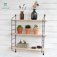Louis Fashion Iron Wall Collection Rack Living Room Bedroom Soft Hanging Nordic Minimalist Style Shelf