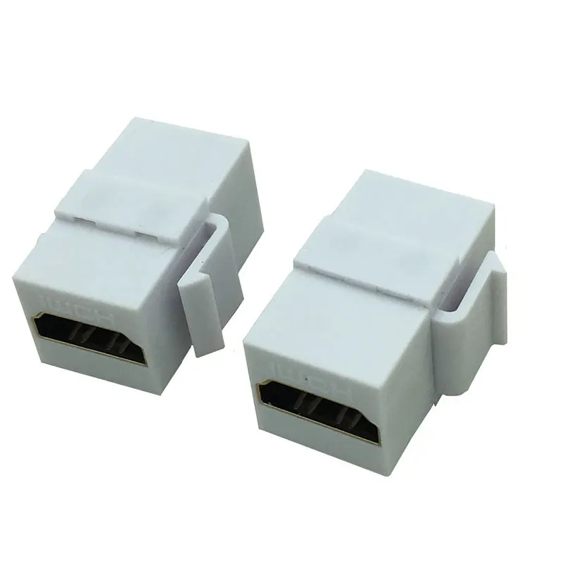 Переходник HDMI Keystone HD Золотая настенная пластина адаптера Jack WHITE|Компьютерные