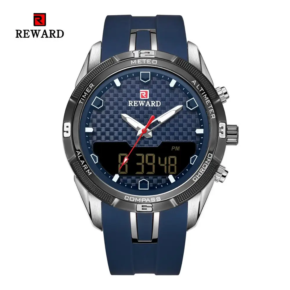 REWARD Military Sport Fashion Men Watch Top Quality Luxury Quartz Watches  Clock Silicon Band Watch JD-RD8100M | Наручные часы | АлиЭкспресс