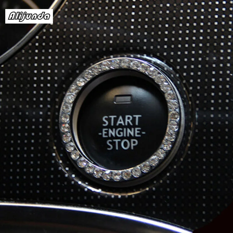 

Car styling,Diamond ignition switch cover decoration stickers protection circle For Toyota Camry Corolla RAV4 Yaris Highlander/L