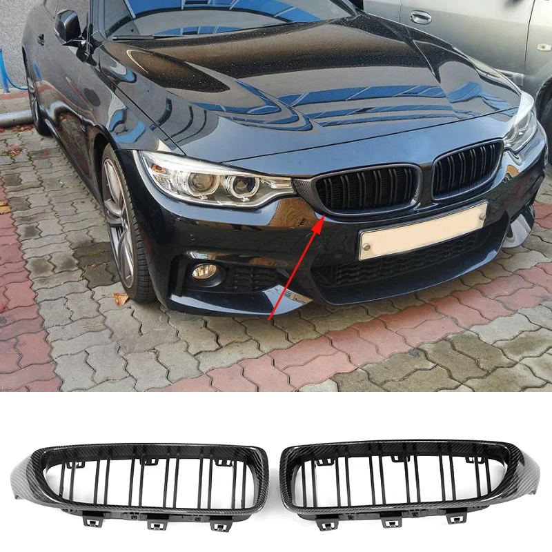 Углеродная решетка для BMW F30 F80 M3 F32 F82 F33 F83 F36 M4 420i 435i 428i 2013 2018 передний бампер