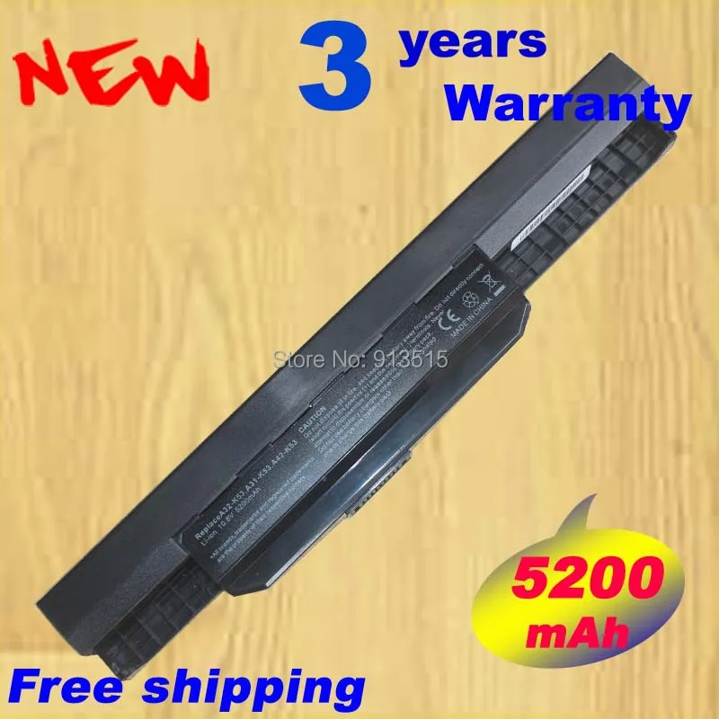 Аккумулятор для ноутбука Asus A32 k53 5200 мА · ч фотолампа A42-K53 A43 A53 K43 K53 K53S X43 X44 X53 X54 X84 X53SV