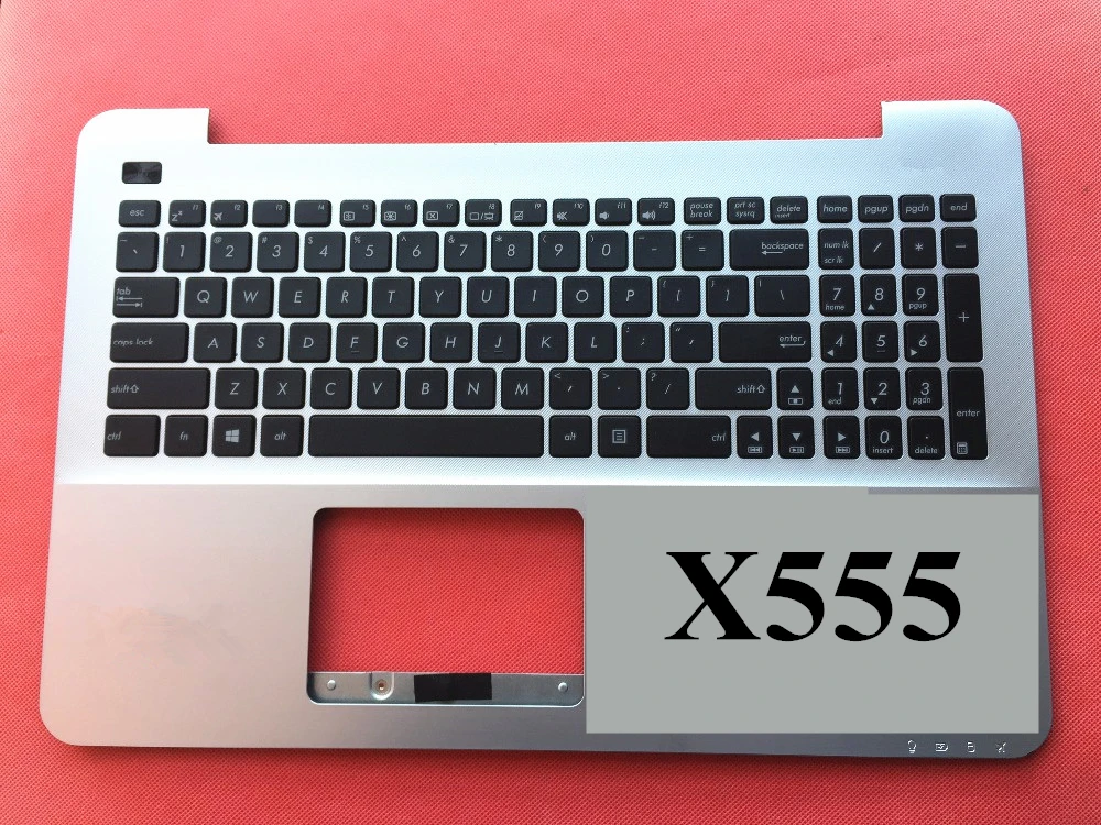 Оригинальная Серебристая клавиатура для ASUS K555 X555 X555L K555L us|keyboard for asus|asus k555asus x555