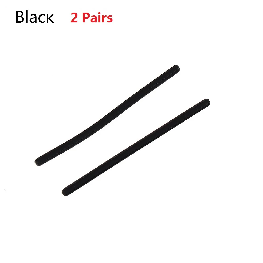 2Pairs black 2/5 пар Нескользящие силиконовые очки держатель очки уха крючки галстуком-бабочкой дужка для солнцезащитных очков храм держатель протектор модных аксессуаров - Цвет: 2Pairs black