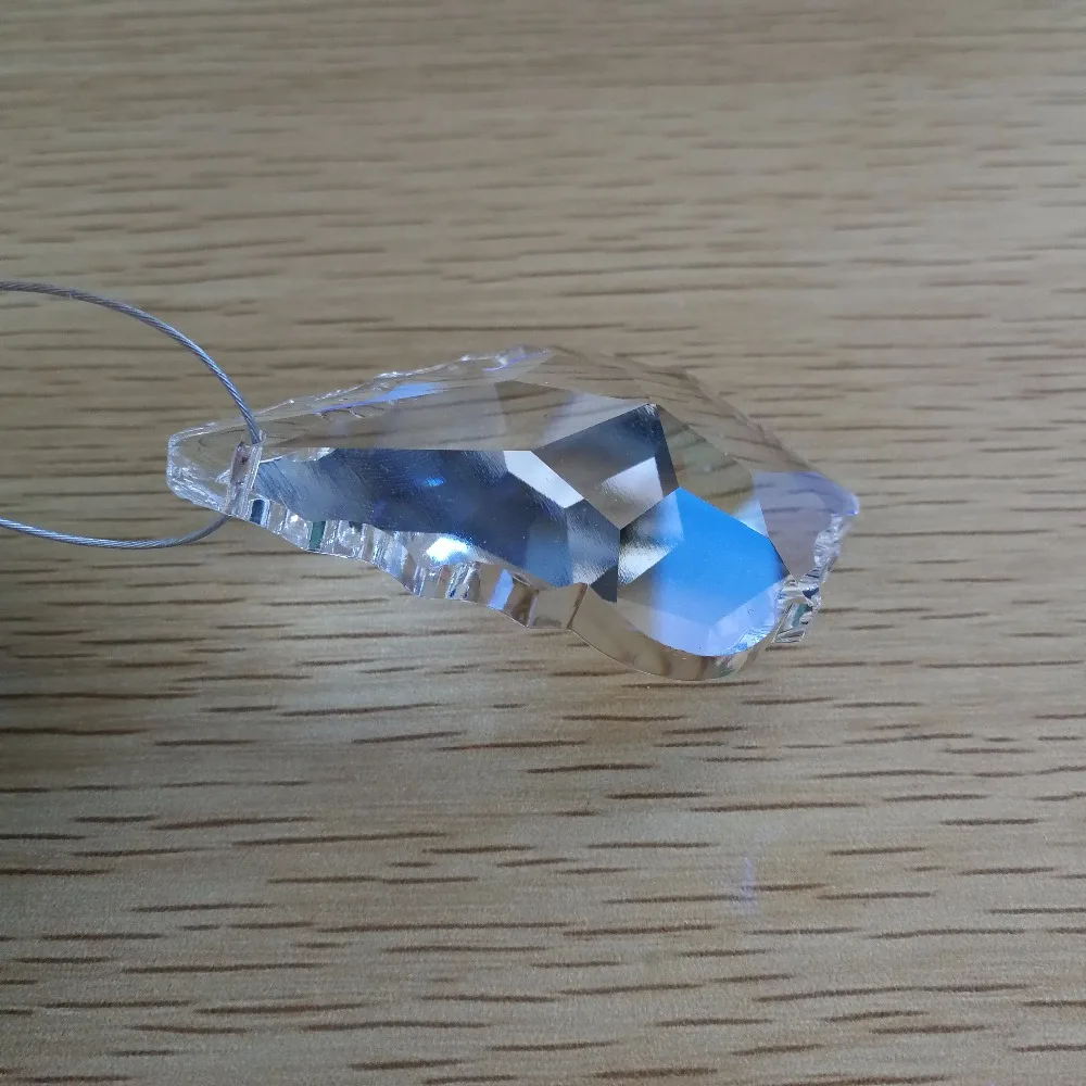 40units 76mm Transparent Maple Leaf French Cut Chandelier Glass Crystal Lighting Prisms Hanging Drops Pendants K9 | Освещение