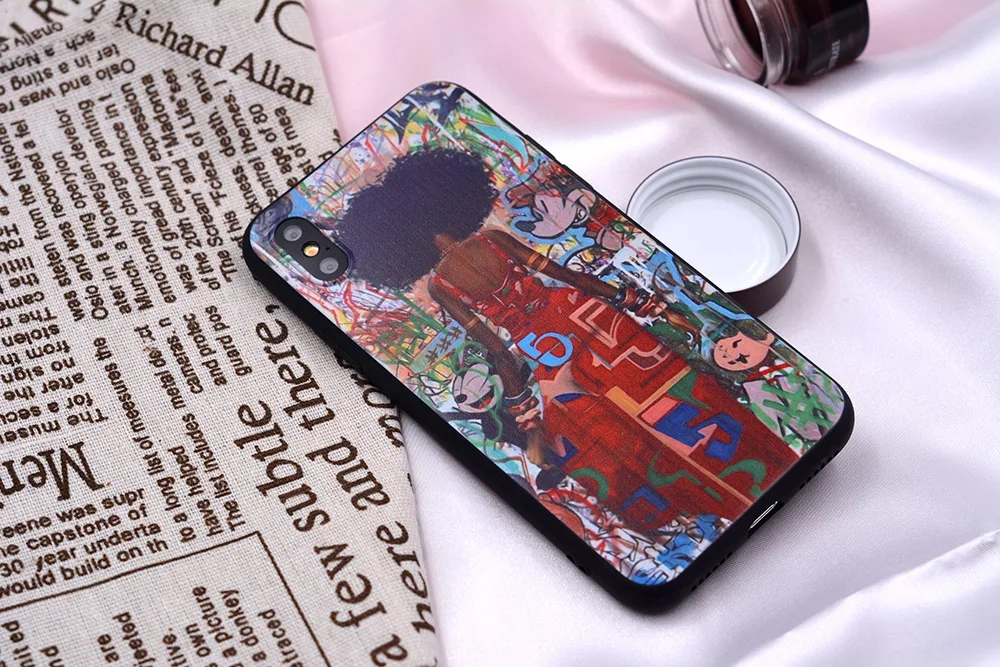 Чехол для iPhone 11 Pro, чехол для iPhone 5, 5S, 6, 6 S, 7, 8 Plus, X, XS, Max, чехол для африканских девочек, чехол для iPhone 7, мягкий ТПУ для iPhone XR, чехол
