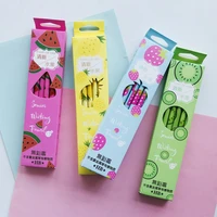 4pcslot fresh fruits watermelon strawberry standard wood pencil writing drawing tool school office supply student stationery