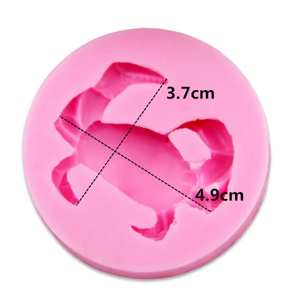 Пищевое Силиконовое мыло 3D формы для мыла краб украшения инструменты тортов из