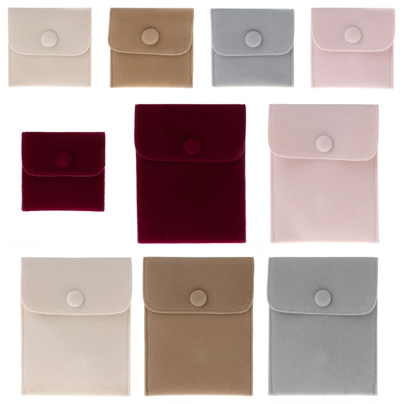 

Сумка для хранения ювелирных изделий, портативный мягкий бархатный фланелевый браслет, ожерелье, Подарочный мешочек