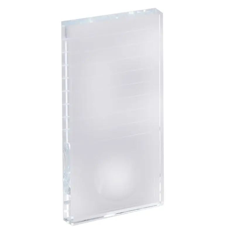 Стеклянный поддон для клея накладных ресниц 2 в 1 держатель прозрачный