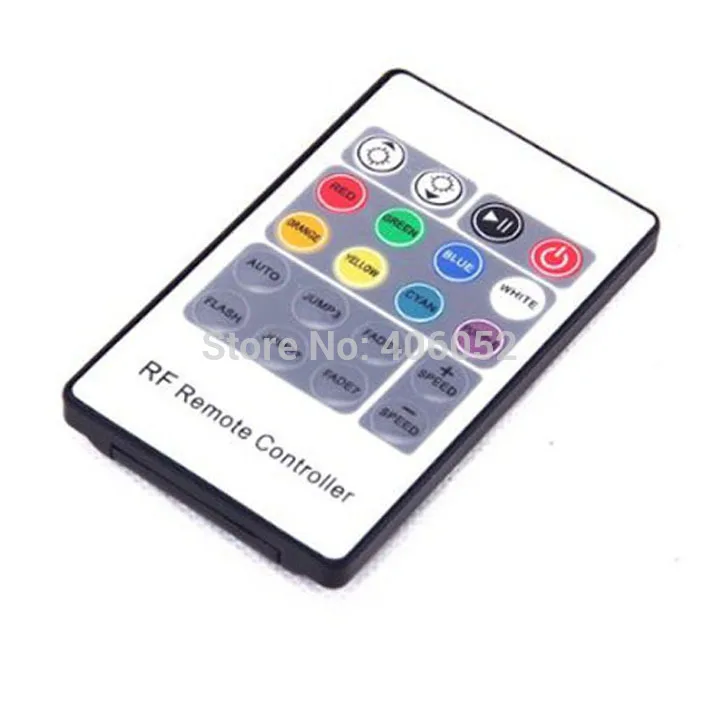 

4set/lot DC5V-24V DC12V 20 Keys RF Wireless Remote Controller Led Dimmer For 5050 3528 RGB LED Strip Lamp Lights