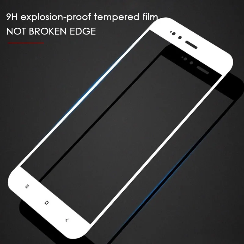 Закаленное стекло с полным покрытием для Xiaomi mi a1 a2 защита экрана Защитное xiaomi 6X max