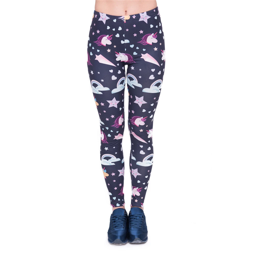 Женские леггинсы с принтом высокой талией|printed leggings|leggings unicornwomen fashion leggings |
