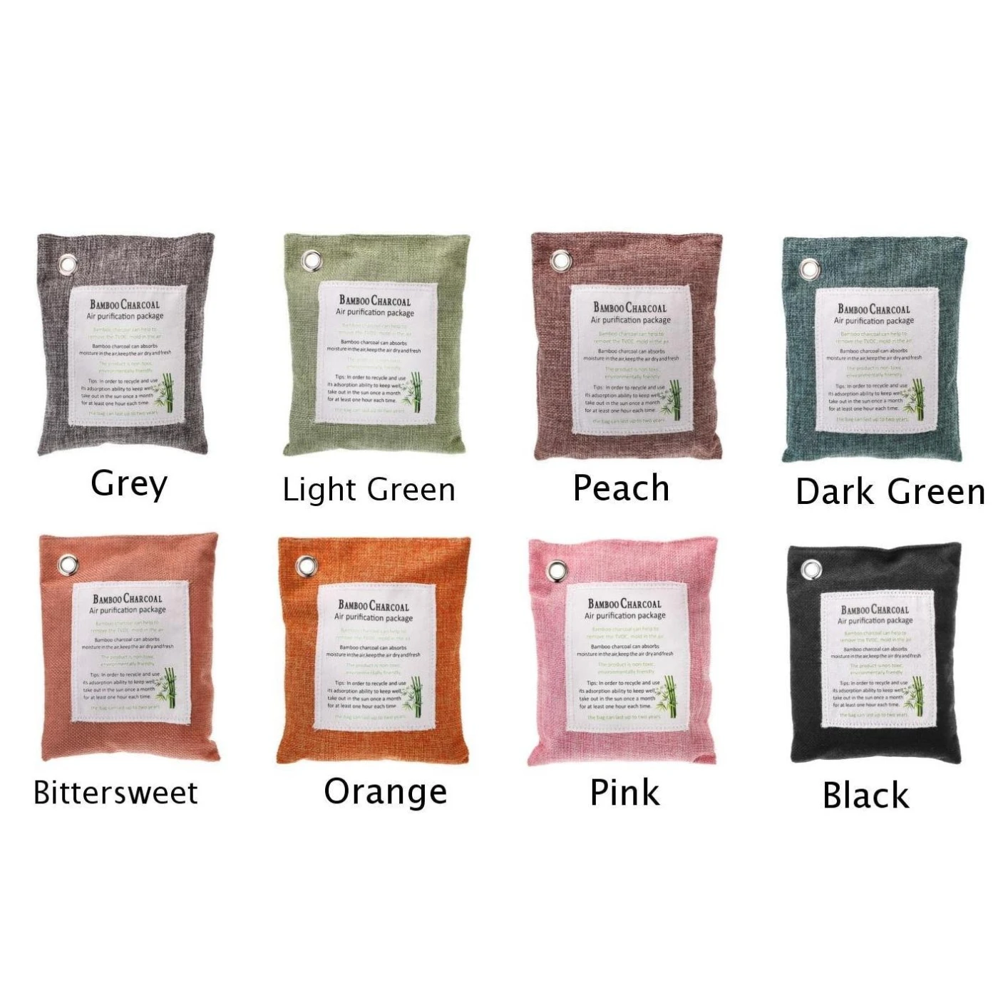 Активный очиститель бамбуковый уголь мешок набор 8 видов цветов аксессуар