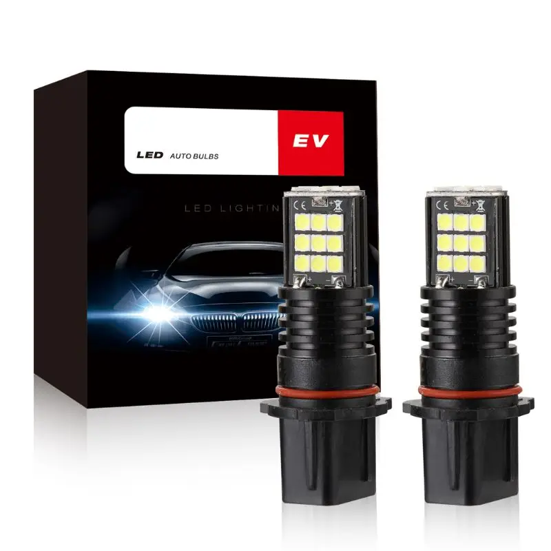 New DC12V-P13W-24LED Bulbs Car Anti-Fog Lamp A Pair Of White Light Replacement For Driving Automotive qiang | Автомобили и
