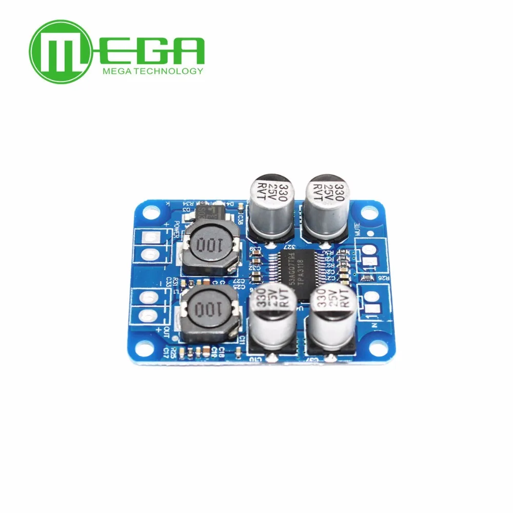 1 шт. TPA3118 PBTL моно цифровой усилитель плата 1X60W 12В 24В мощности|power amp|digital amplifier boardpower