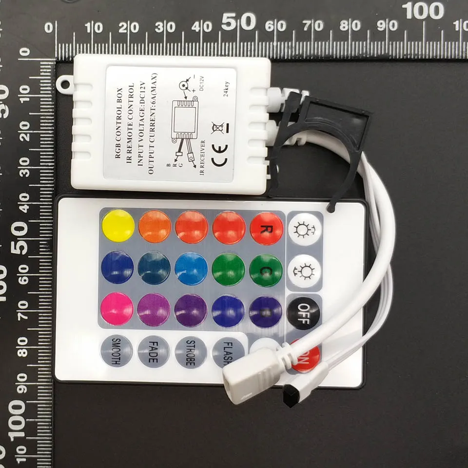 ИК светодиодный ллер для светодиодных лент 3528 5050 RGB 12 В 6 А 24 клавиши|Запасные