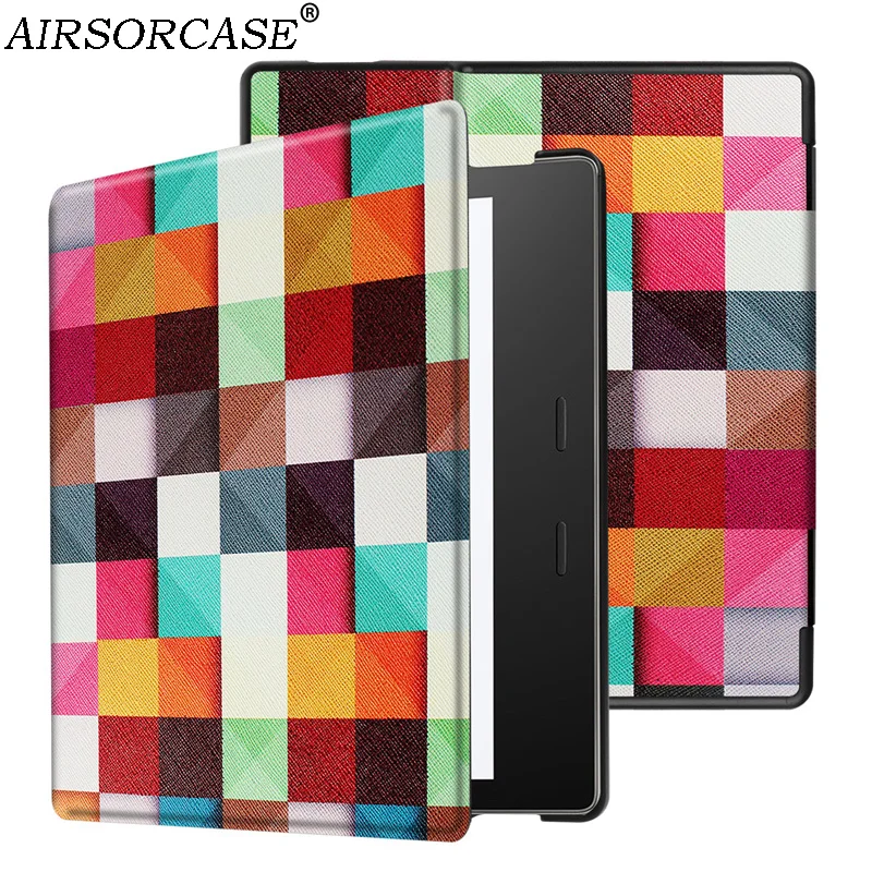 Замшевый кожаный чехол с рисунком 7 0 дюйма для Amazon Kindle Oasis 2017 2019 планшета