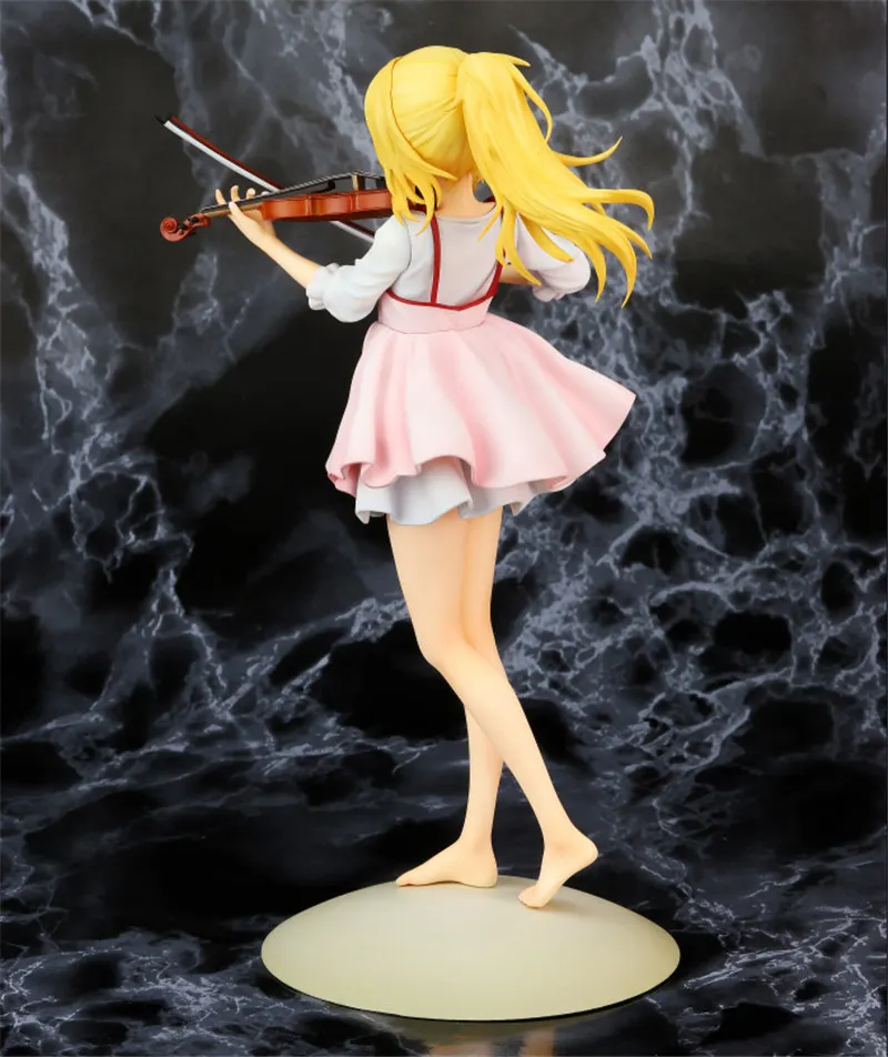 

23cm Your Lie in April Kaori Miyazono Violin Action Figure Anime Doll PVC New Collection Figures Toys Brinquedos Collection