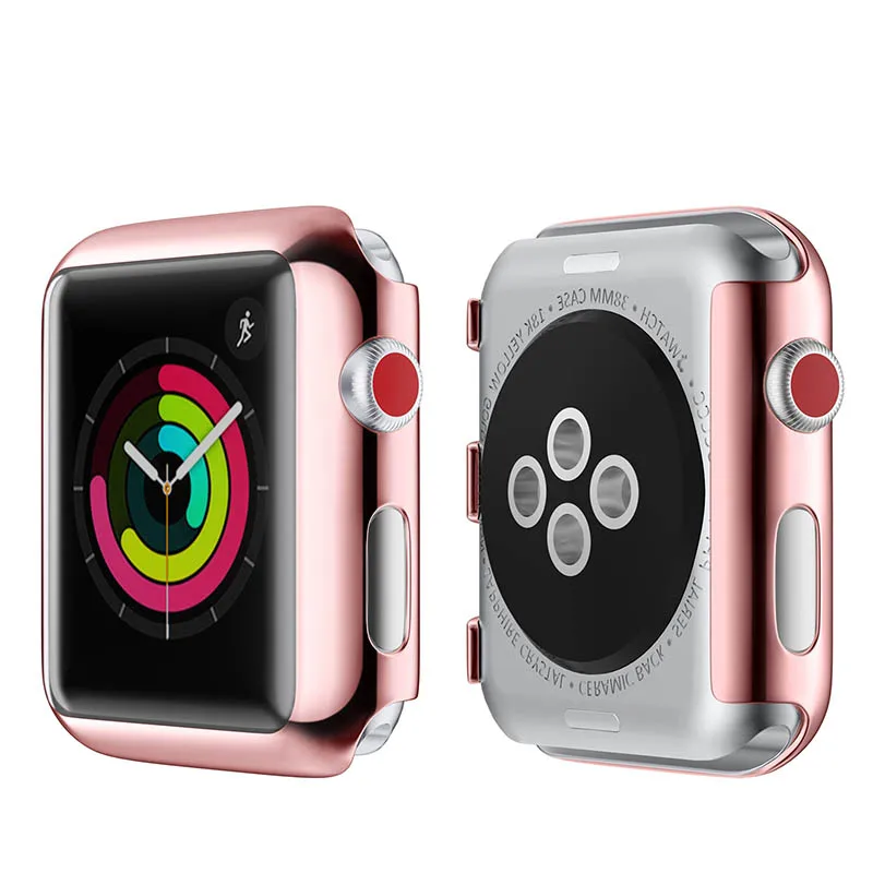 PC Protective Case For Apple Watch band 42mm 38mm iwatch series 3/2 Plating Screen protective cover Smart accessories | Наручные часы