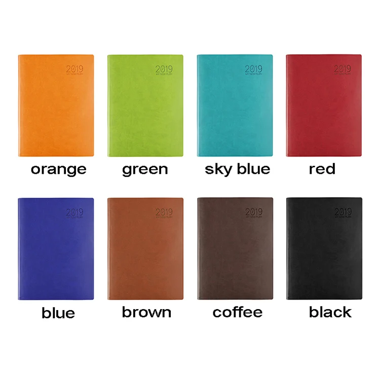 

RuiZe faux leather notebook A4 big planner agenda 2019 2020 thick notebook paper soft cover business office note book notepad