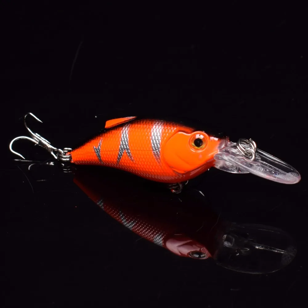 Плавающие Глубокий Дайвинг Crankbait Блесен 17 8 г/70 мм реалистичные воблеры с 6 # крючки