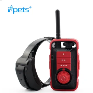 Ipets PET610 Новое поступление 800 м Пульт дистанционного управления Водонепроницаемый и перезаряжаемый вибрационный Электрический шок тренировочный ошейник для больших 3 собак - Цвет: Белый