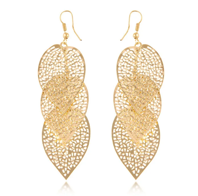 Серьги в европейском и американском стиле серьги с цветными полыми