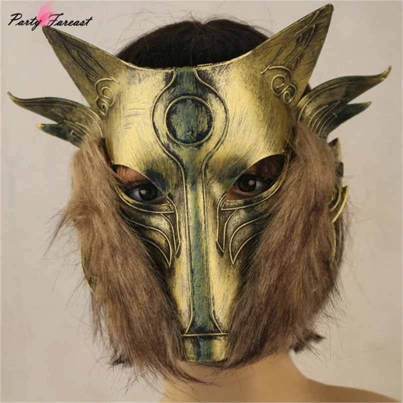 PF Werewolf маскарадные маски для Хэллоуина маскарадный костюм вечеринки ПВХ маска