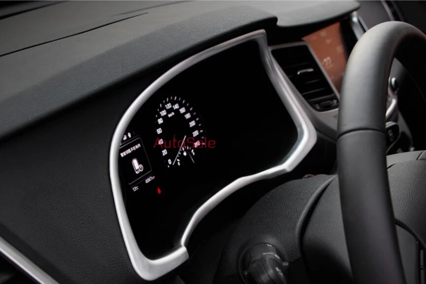 ABS аксессуары подходят для HYUNDAI TUCSON TL 2015 2016 хромированная панель приборной панели